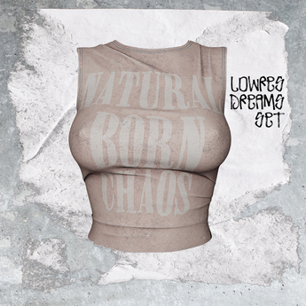 Second Life Marketplace - +WORN+ LowResDreams Tank NUDE CHAOS